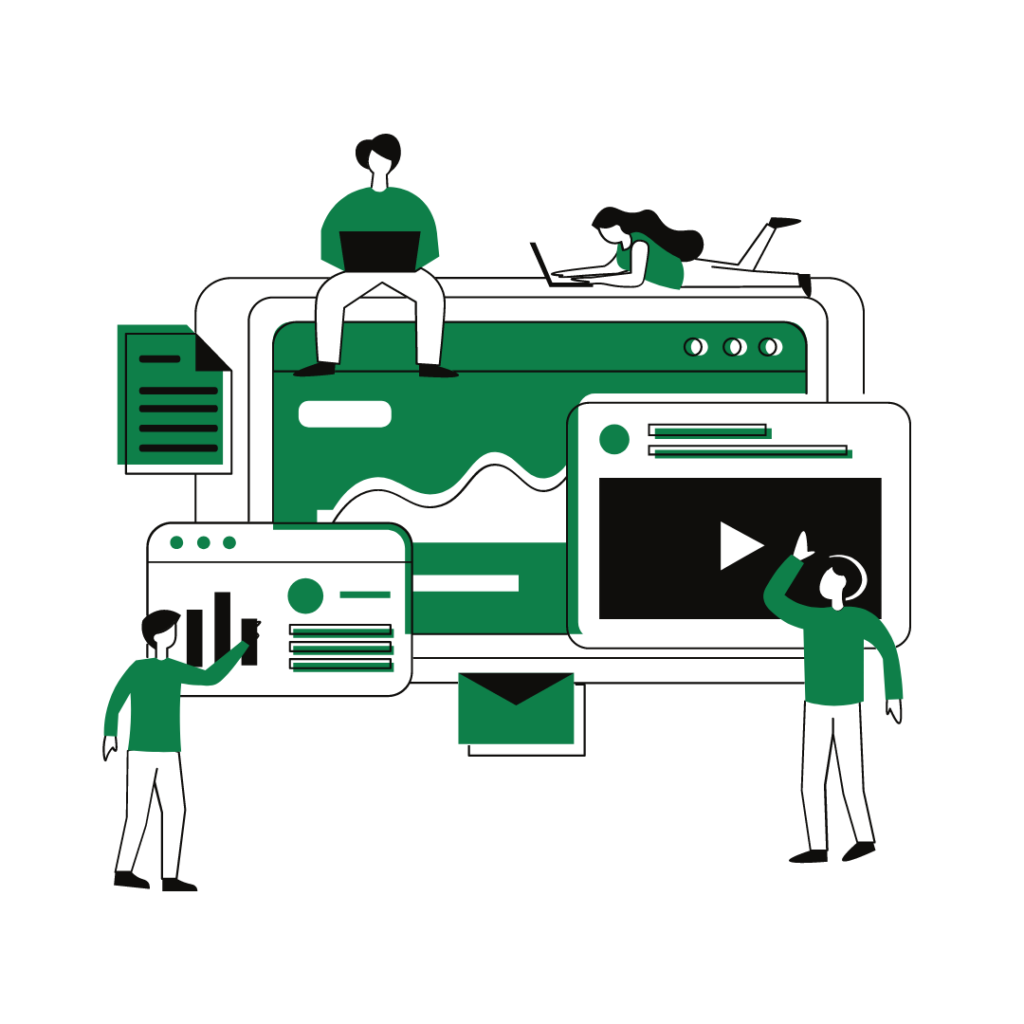 digital marketing icon green