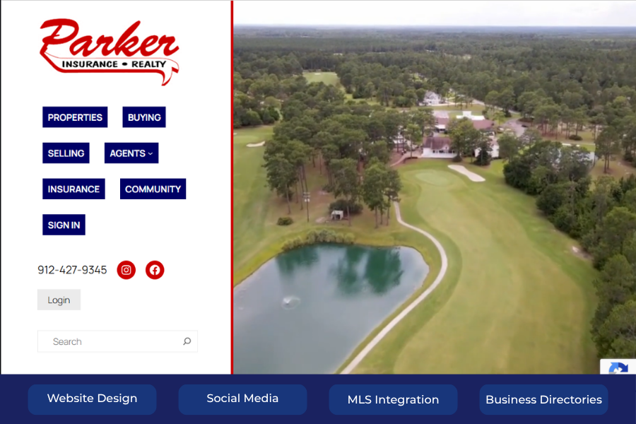 Parker Insurance & Realty | Decades of Trust, A Website Worth Finding